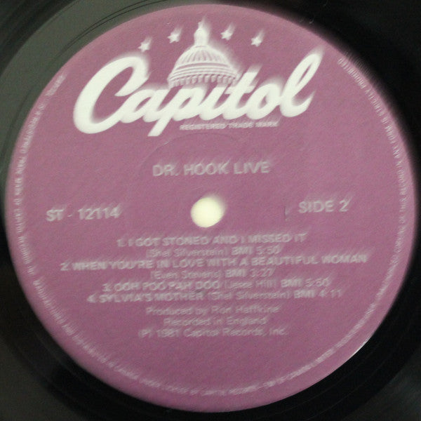 Dr. Hook : Live - In The U. K. (LP, Album)