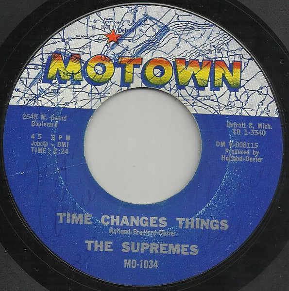The Supremes : Let Me Go The Right Way / Time Changes Things (7", Mono, Styrene, Mon)