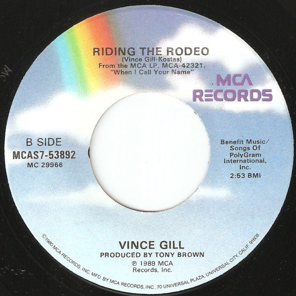 Vince Gill : Never Knew Lonely (7", Single, Glo)
