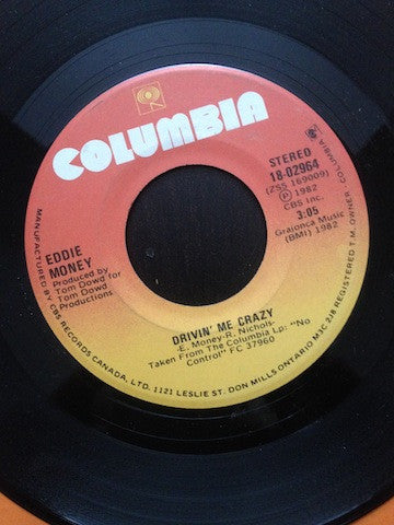 Eddie Money : Think I'm In Love (7", Single)