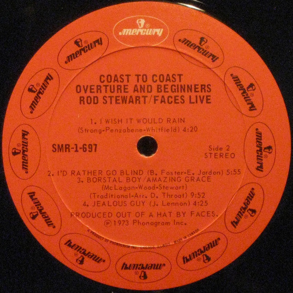 Rod Stewart / Faces (3) : Live Coast To Coast - Overture And Beginners (LP, Album, Gat)