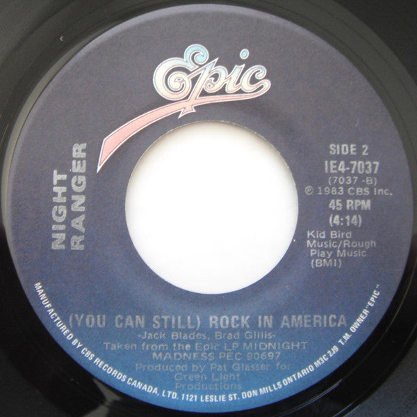 Night Ranger : When You Close Your Eyes (7", Single)