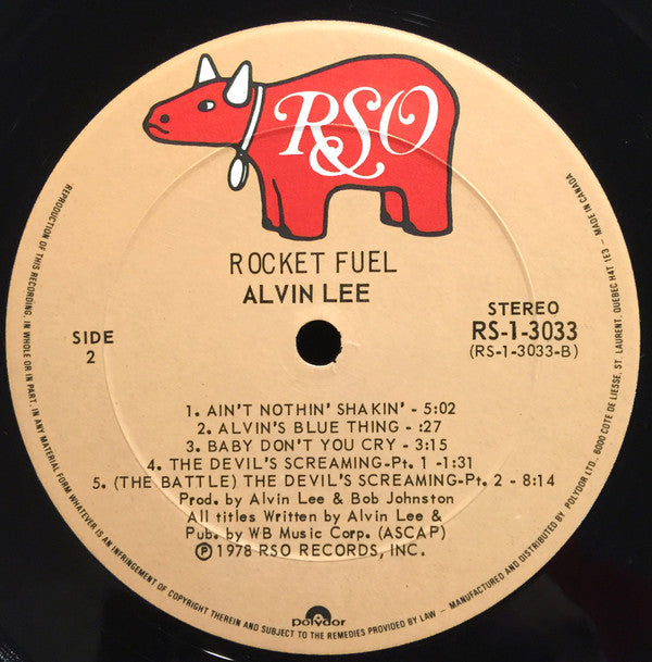 Alvin Lee & Ten Years Later : Rocket Fuel (LP, Album)