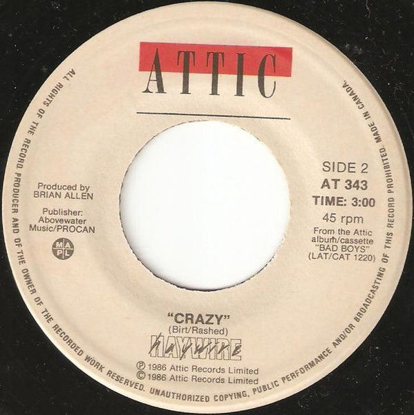 Haywire (2) : Standin' In Line (7")