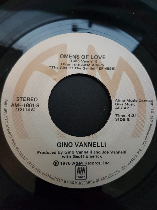 Gino Vannelli : Love Of My Life (7", Single)