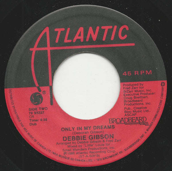 Debbie Gibson : Only In My Dreams (7")
