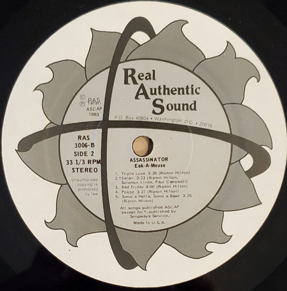 Eek-A-Mouse : Assassinator (LP, Album)