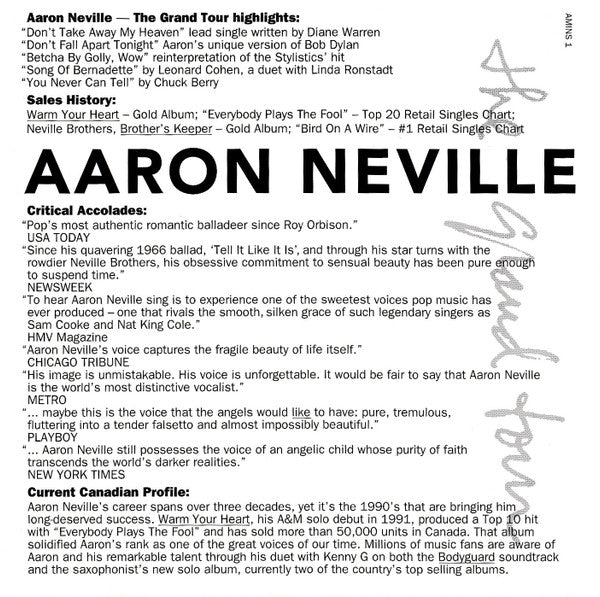 Aaron Neville : The Grand Tour (CD, Album)