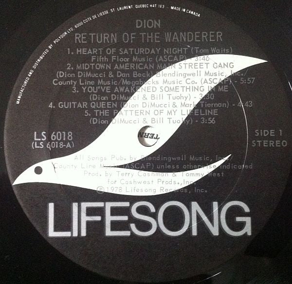 Dion (3) : Return Of The Wanderer (LP, Album)
