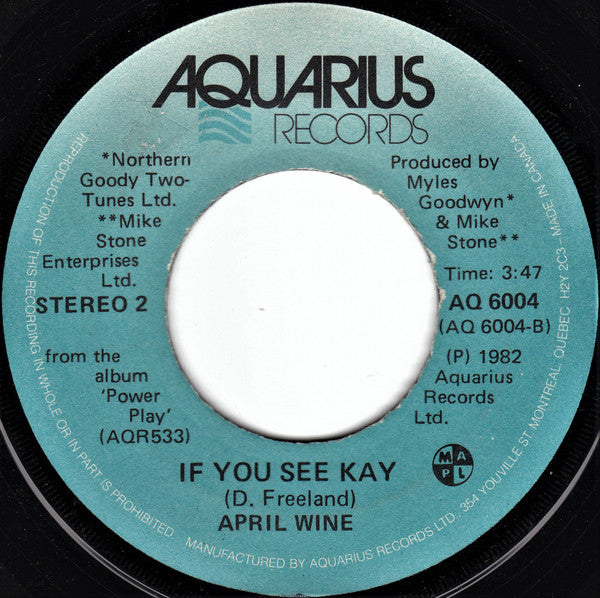 April Wine : Tell Me Why (7", Single)