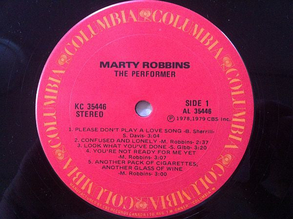 Marty Robbins : The Performer (LP, Album)