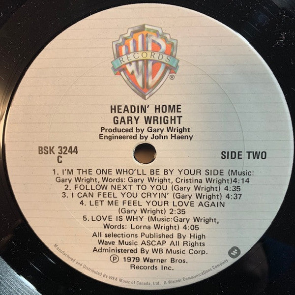 Gary Wright : Headin' Home (LP, Album)
