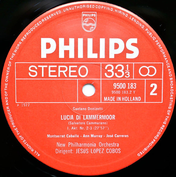 Gaetano Donizetti : Lucia Di Lammermoor (3xLP + Box)