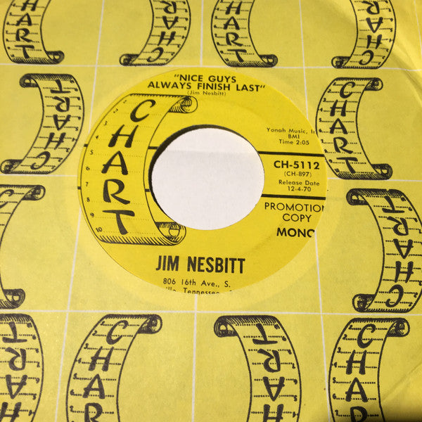 Jim Nesbitt : I Love Them Old Nasty Cigarettes (7", Single, Promo)