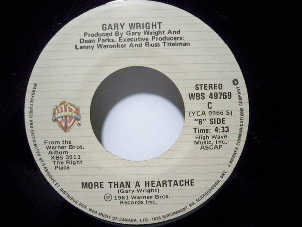 Gary Wright : Really Wanna Know You (7", Single)