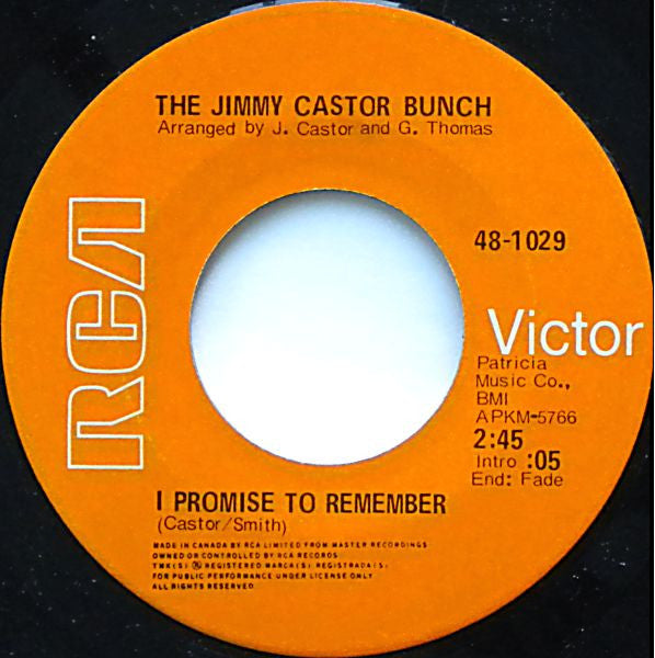 The Jimmy Castor Bunch : Troglodyte (7", Single)