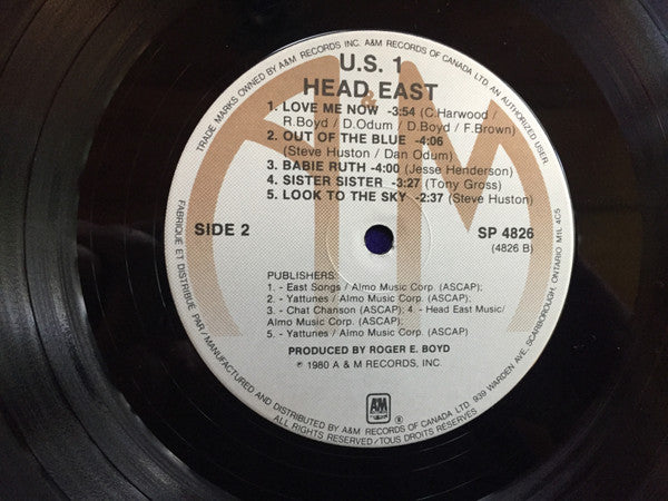 Head East : U.S. 1 (LP, Album)