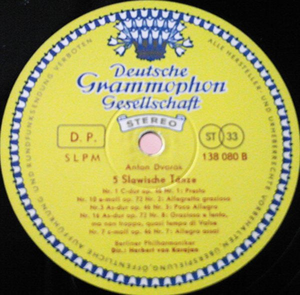Herbert von Karajan Und Die Berliner Philharmoniker, Johannes Brahms / Antonín Dvořák : Tänze Von Brahms Und Dvořák = Dances By Brahms And Dvořák (LP, RP, 5/6)