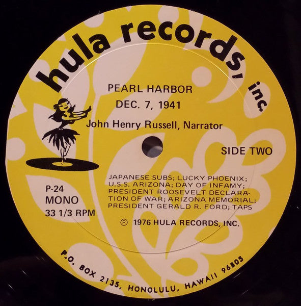 John Henry Russell : Pearl Harbor December 7, 1941 (LP, Mono)