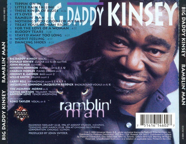 Big Daddy Kinsey : Ramblin' Man (CD, Album)