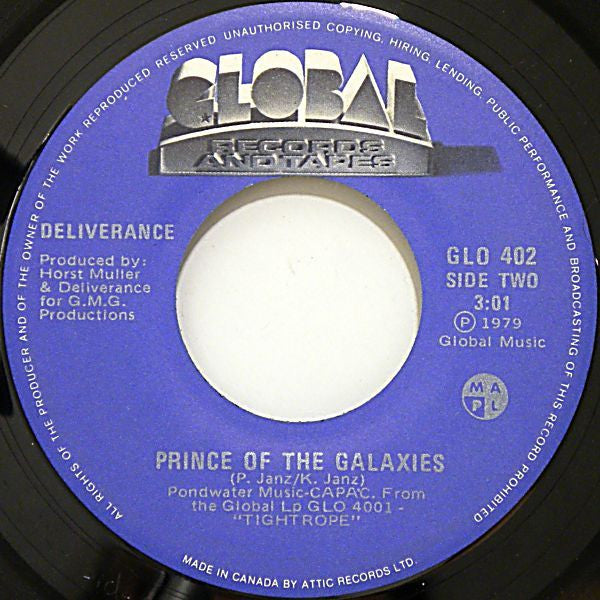 Deliverance (9) : Tightrope (7")