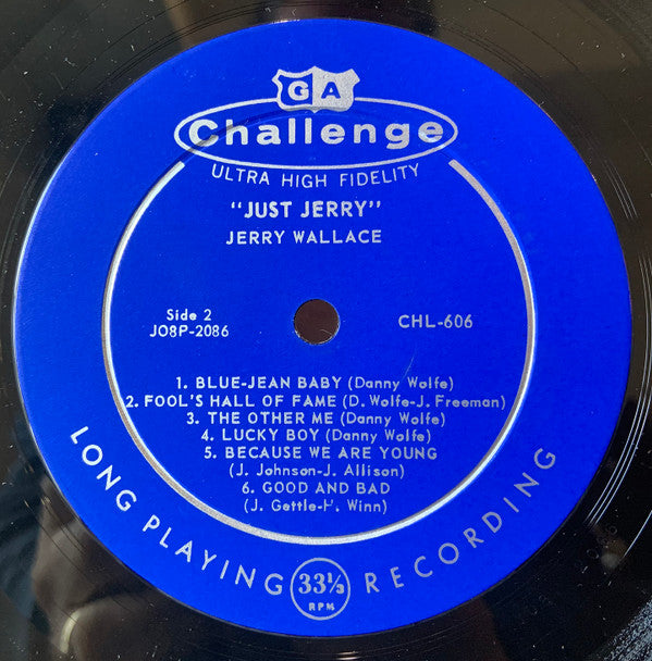 Jerry Wallace : Just Jerry (LP, Album, Mono)