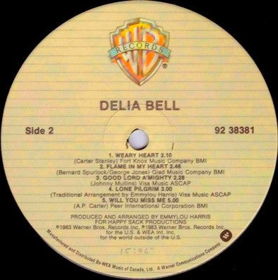 Delia Bell : Delia Bell (LP, Album)