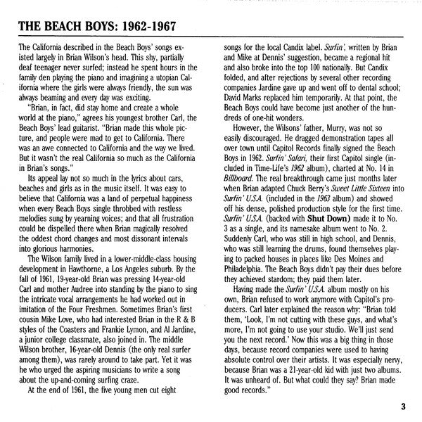 The Beach Boys : The Beach Boys: 1962-1967 (CD, Comp, RE, RM)