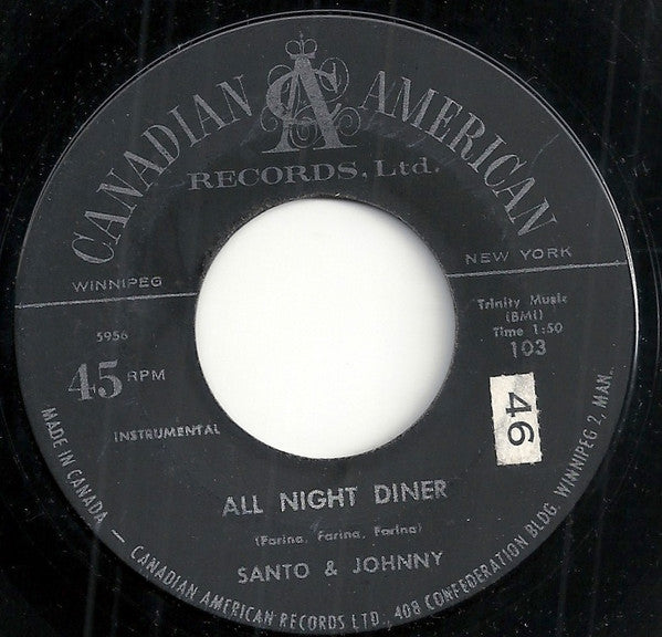 Santo & Johnny : Sleep Walk / All Night Diner (7", Single)