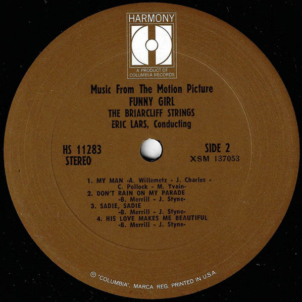 The Briarcliff Strings : Music From The Motion Picture Funny Girl (LP)