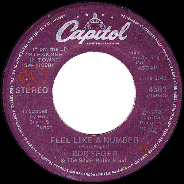 Bob Seger & The Silver Bullet Band* : Still The Same (7", Single)