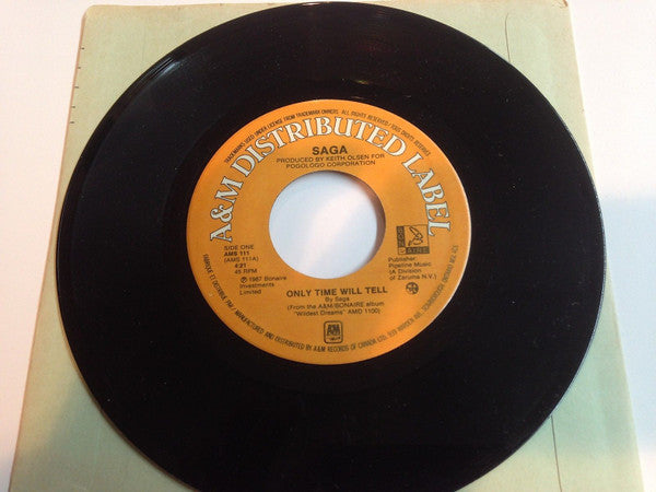 Saga (3) : Only Time Will Tell (7", Single)