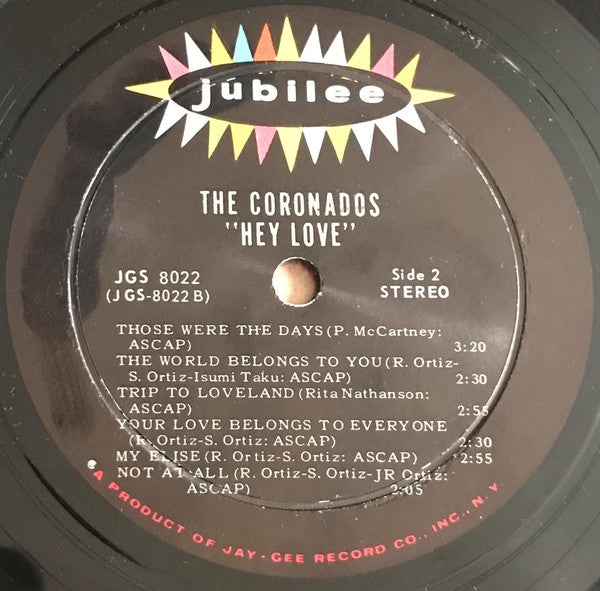 The Coronados : Hey, Love (LP, Album)