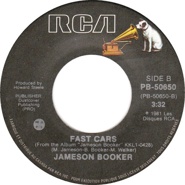 Jameson Booker : When I'm Away From You / Fast Cars (7", Single)