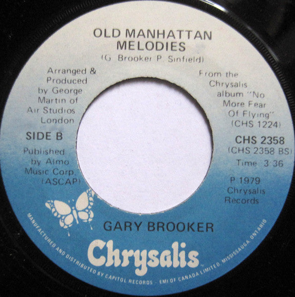 Gary Brooker : No More Fear Of Flying (7", Single)