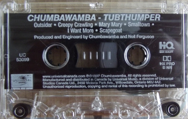 Chumbawamba : Tubthumper (Cass, Album, Dol)