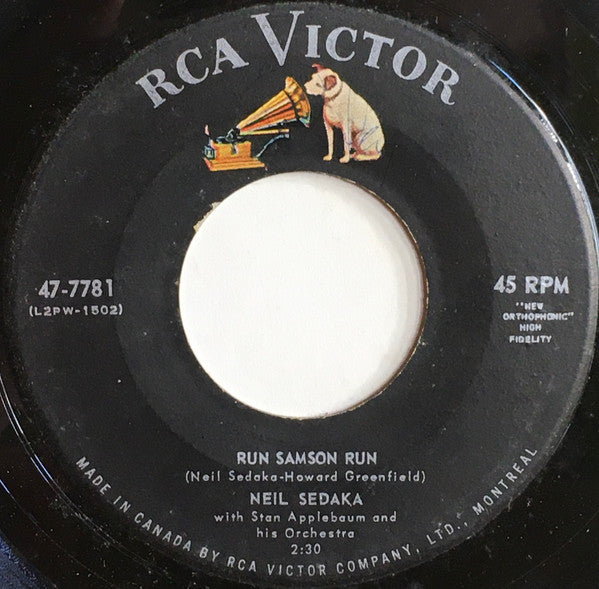 Neil Sedaka With Stan Applebaum And His Orchestra : You Mean Everything To Me / Run Samson Run (7", Single)