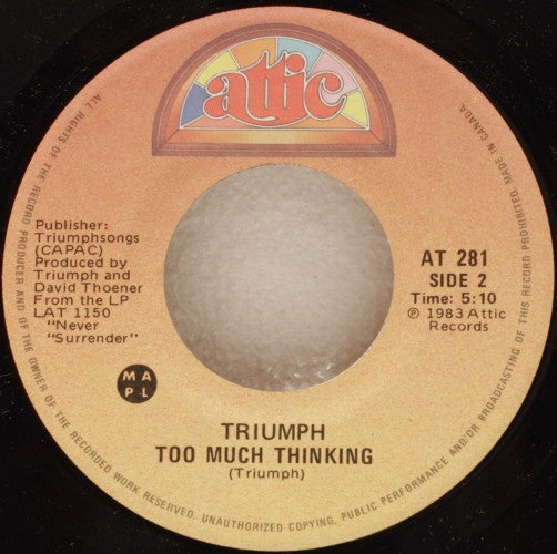 Triumph (2) : A World Of Fantasy (7", Single)