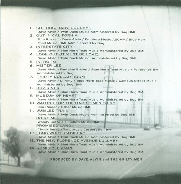 Dave Alvin And The Guilty Men : Interstate City (CD, Album)