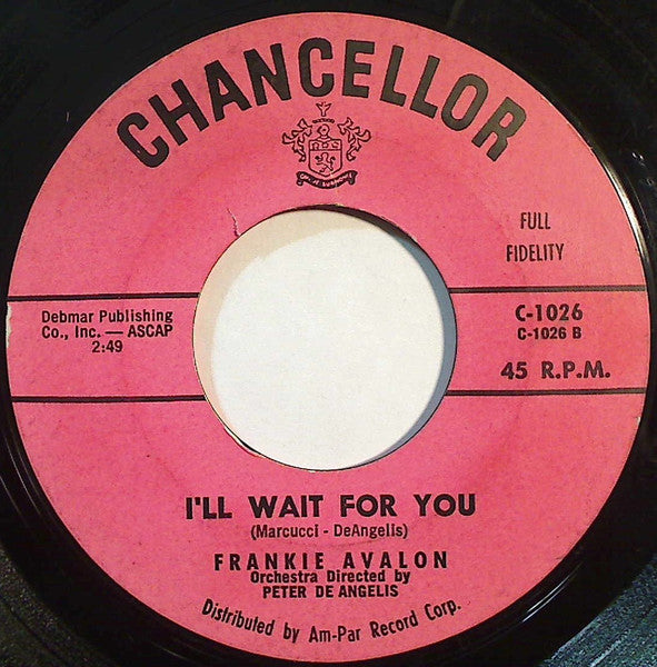 Frankie Avalon : What Little Girl / I'll Wait For You (7", Styrene)