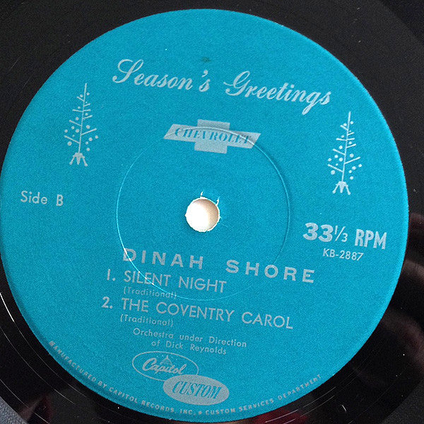 Dinah Shore : Season's Best (7", EP, Mono)