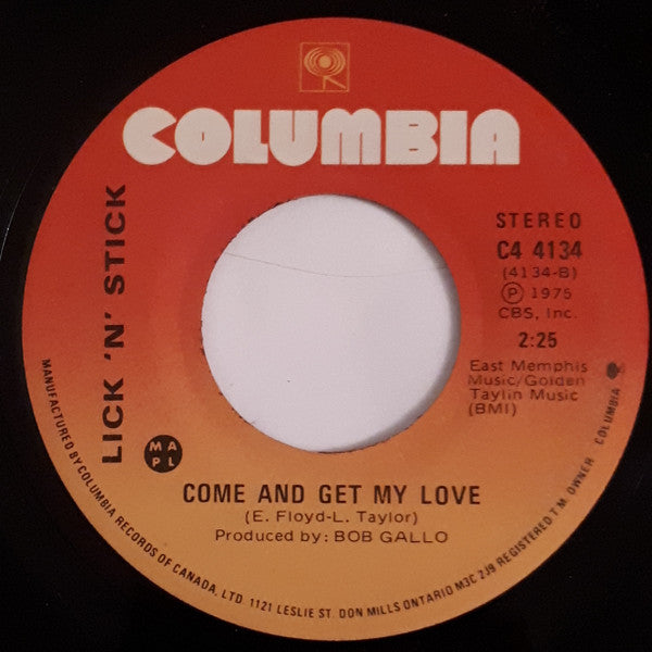Lick 'N' Stick : Mary Ann (7")