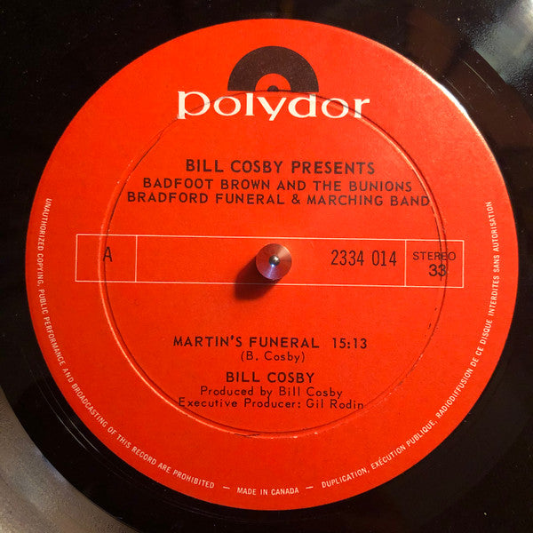 Bill Cosby Presents Badfoot Brown And The Bunions Bradford Funeral Marching Band : Bill Cosby Presents Badfoot Brown And The Bunions Bradford Funeral & Marching Band (LP, Album)