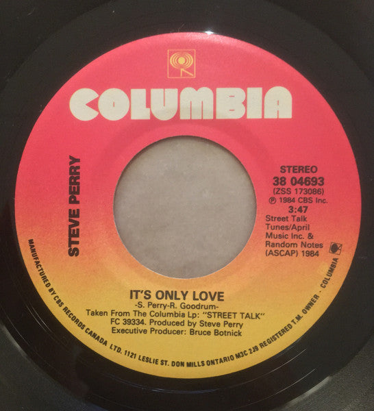 Steve Perry : Foolish Heart (7", Single)