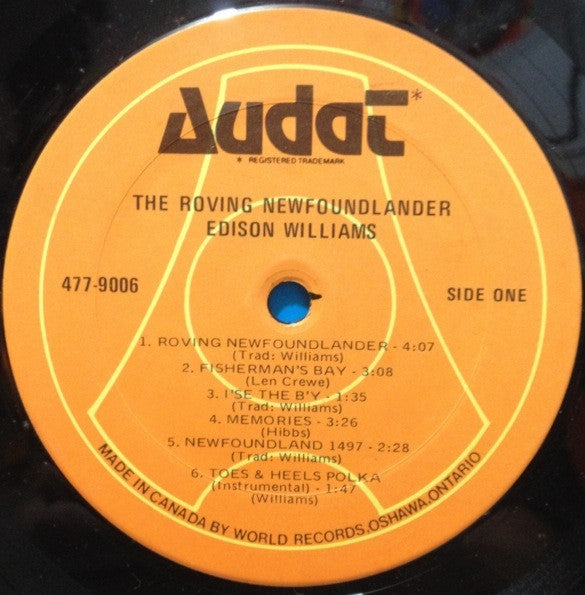 Edison Williams : The Roving Newfoundlander (LP, Album)