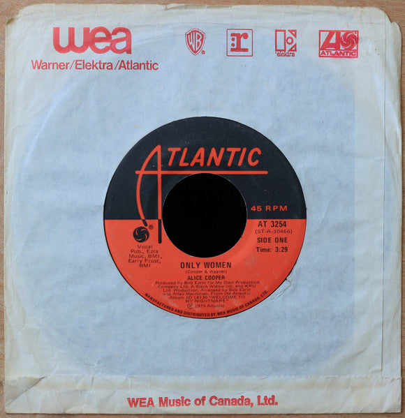 Alice Cooper (2) : Only Women (7", Single)