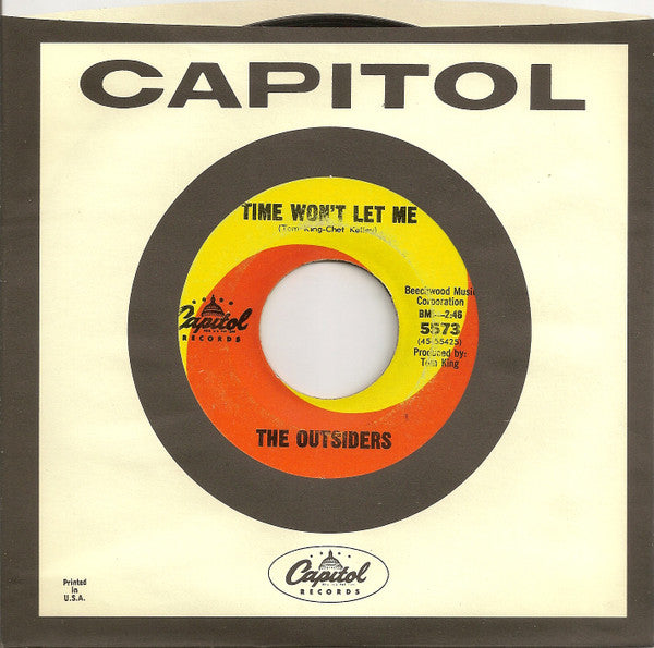 The Outsiders (4) : Time Won't Let Me (7", Single)