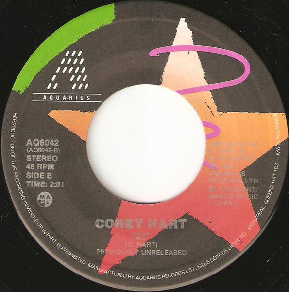 Corey Hart : Still In Love (7", Single)
