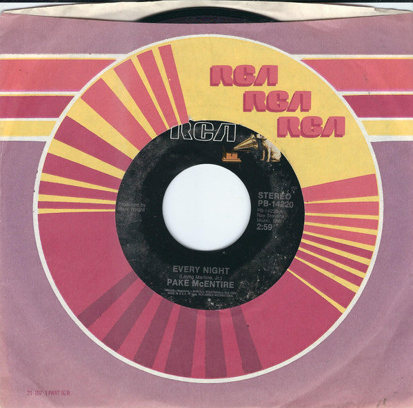 Pake McEntire : Every Night (7", Single, Styrene)