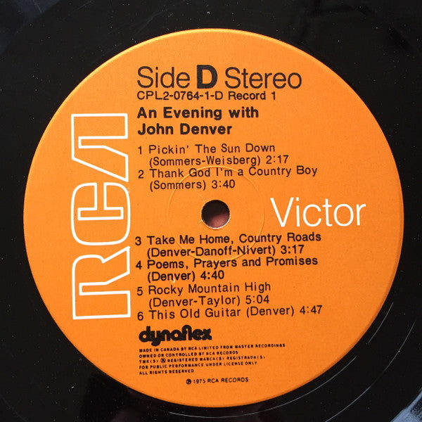 John Denver : An Evening With John Denver (2xLP, Album, Gat)